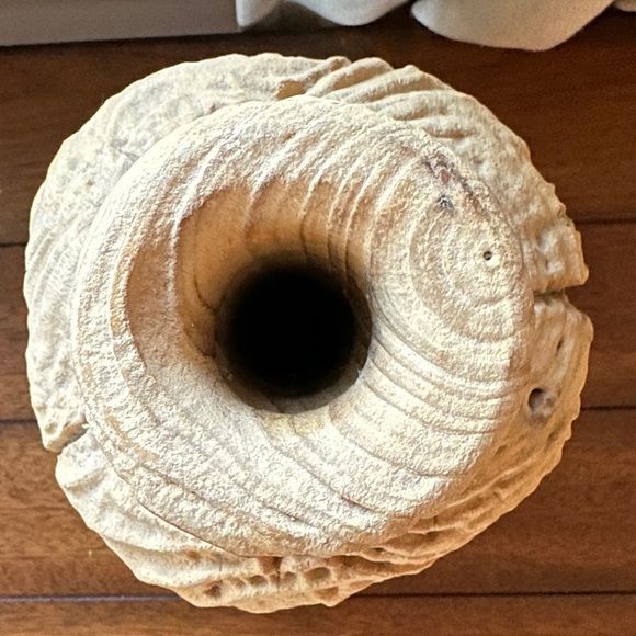 Wood Turned Teak Vase - Picture 3 of 12